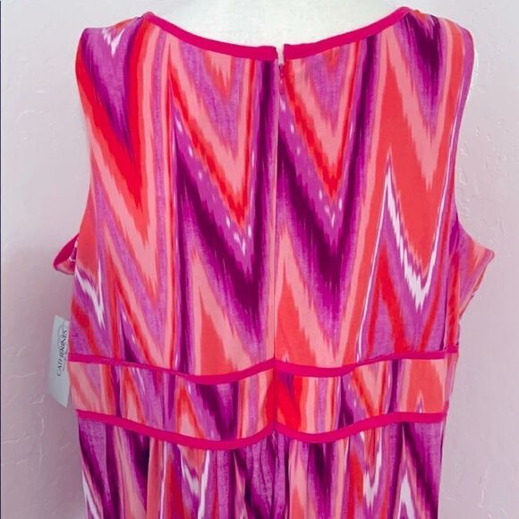 NWT Catherines Multi-Colored Maxi Dress Size 1X - Picture 6 of 11